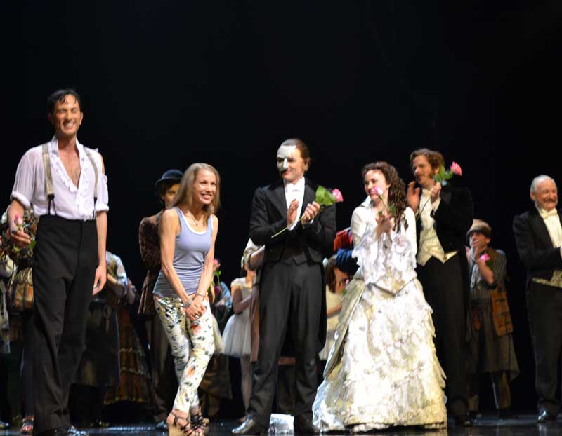 Laurie taking her final Phantom of the Opera bow